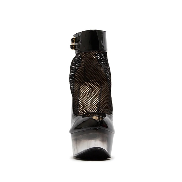 Tavee Black Wedge Booties - Picture 2 of 4
